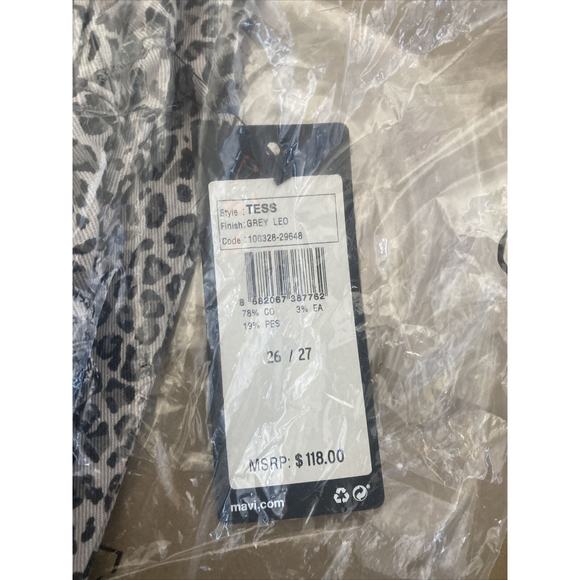 Mavi Women's Grey Tess Leo Cropped Skinny Jeans - 26W x 27L - Grey Leo - Picture 4 of 5